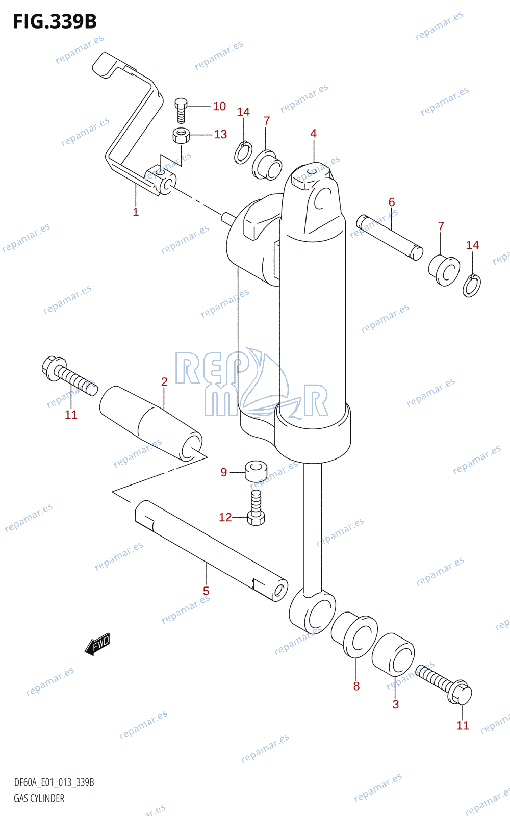 339B - GAS CYLINDER (DF60AQH:E01)