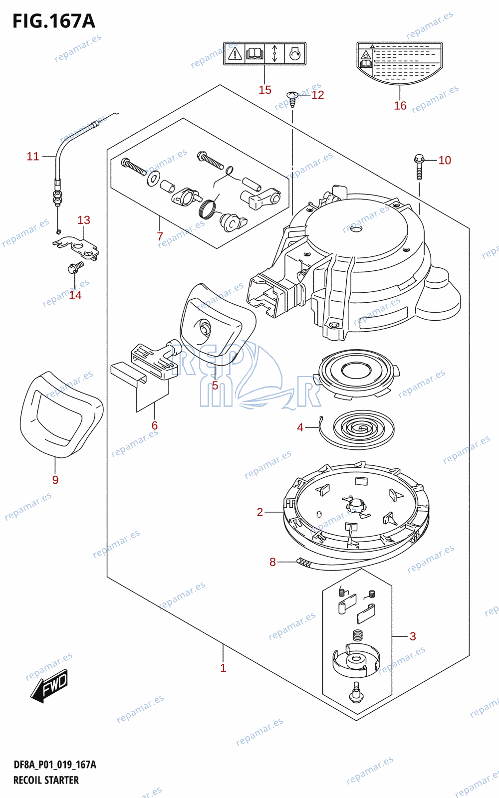 167A - RECOIL STARTER