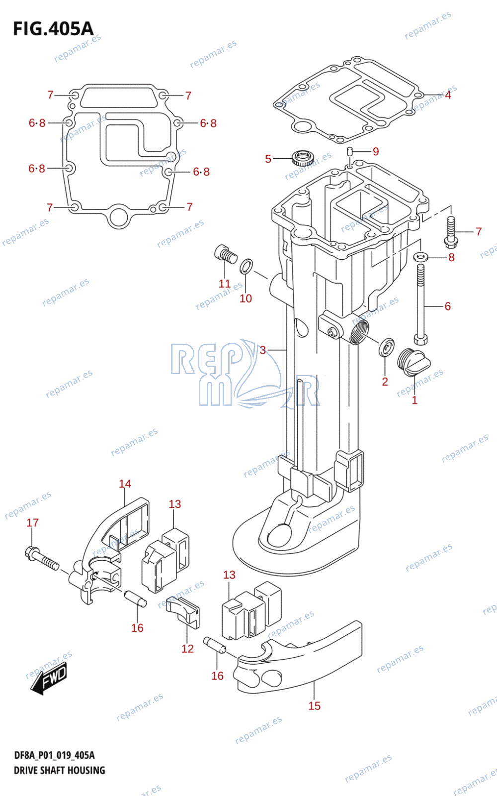 405A - DRIVE SHAFT HOUSING