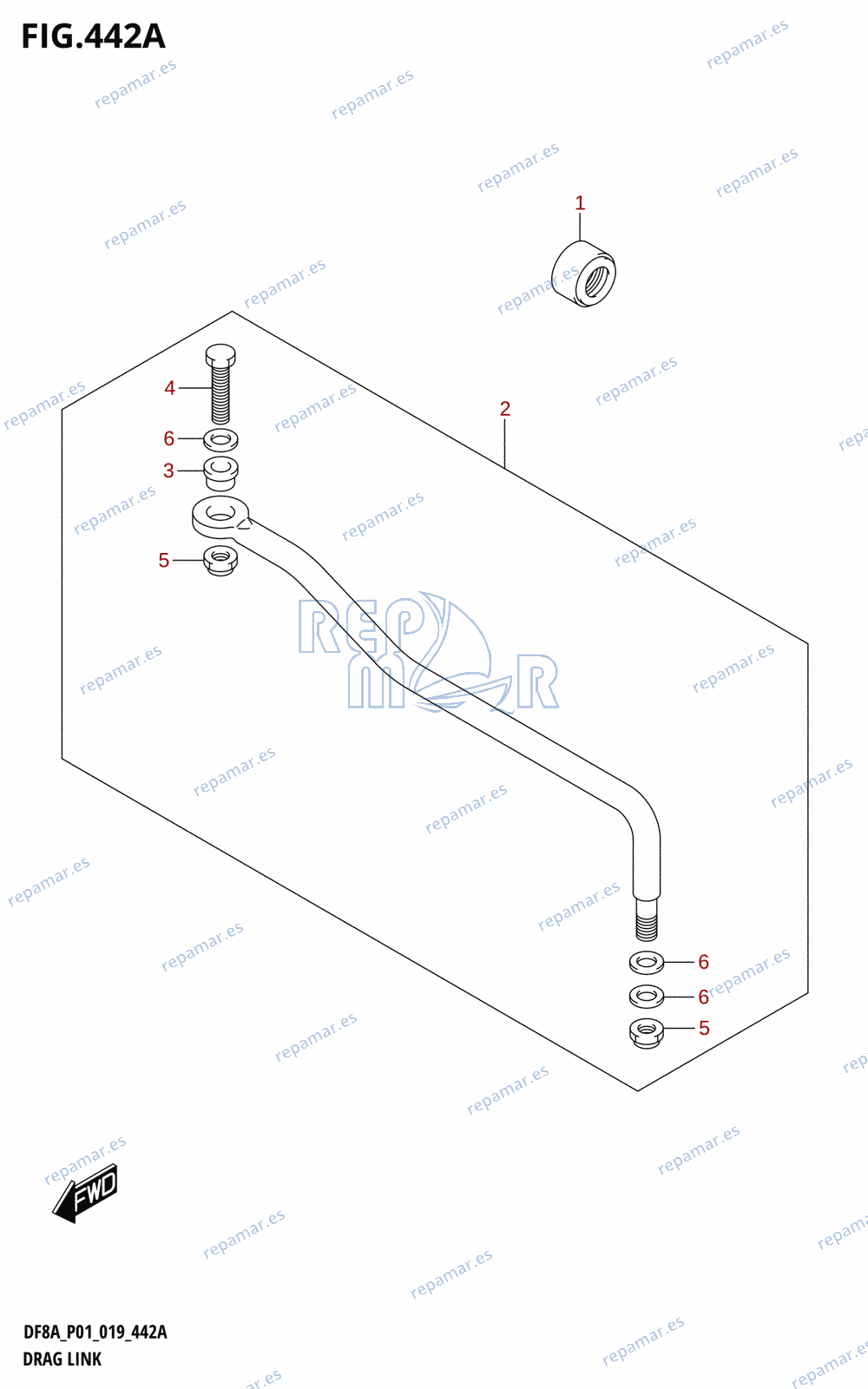 442A - DRAG LINK (DF8AR,DF9.9AR)