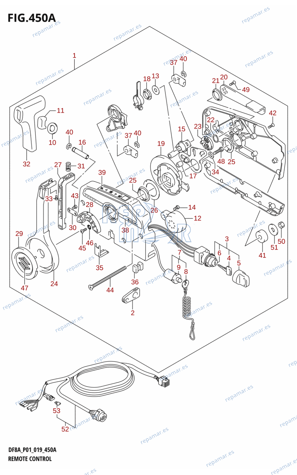 450A - REMOTE CONTROL (DF8AR,DF9.9AR)