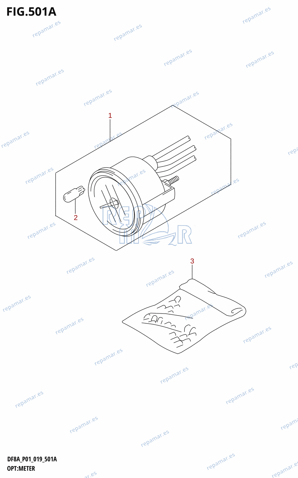 501A - OPT:METER (DF8AR,DF9.9AR)