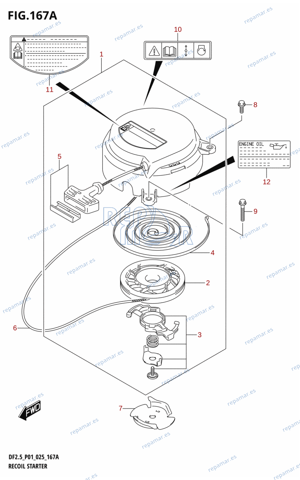 167A - RECOIL STARTER