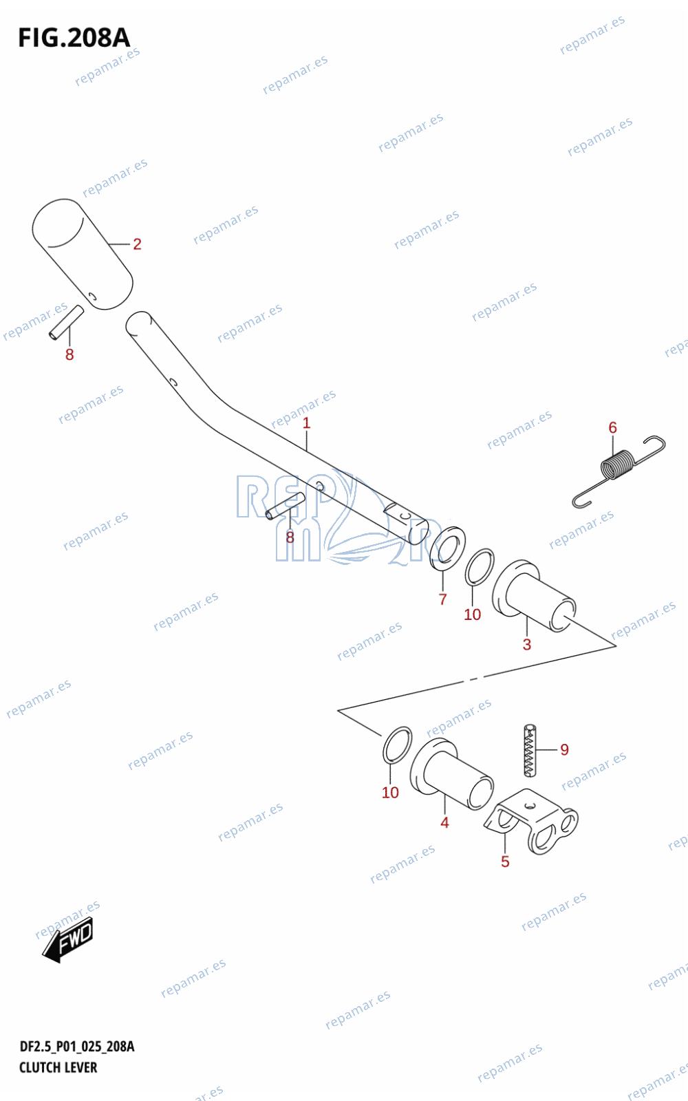 208A - CLUTCH LEVER