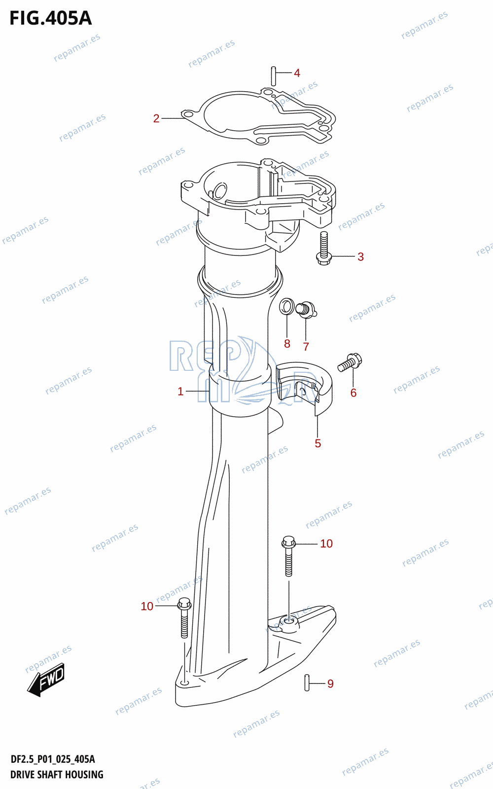 405A - DRIVE SHAFT HOUSING (S-TRANSOM)