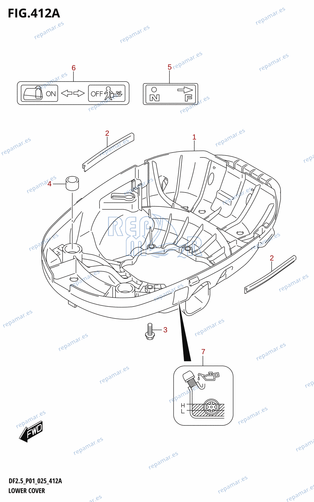 412A - LOWER COVER