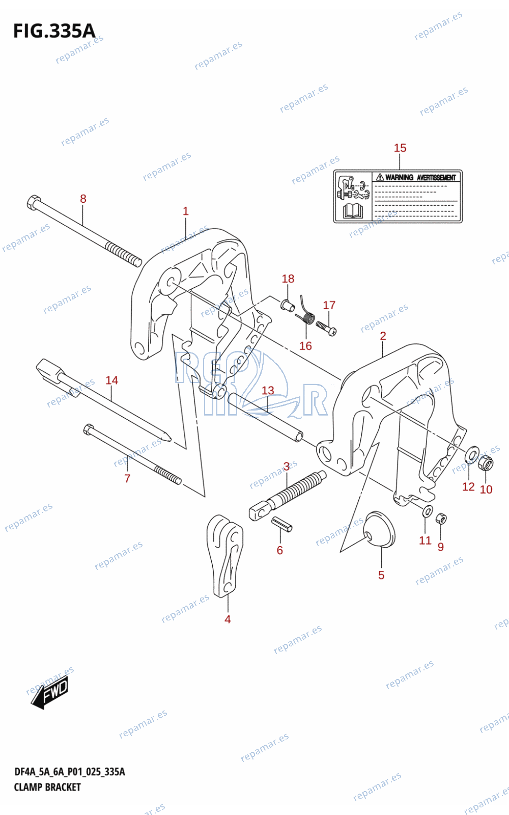 335A - CLAMP BRACKET