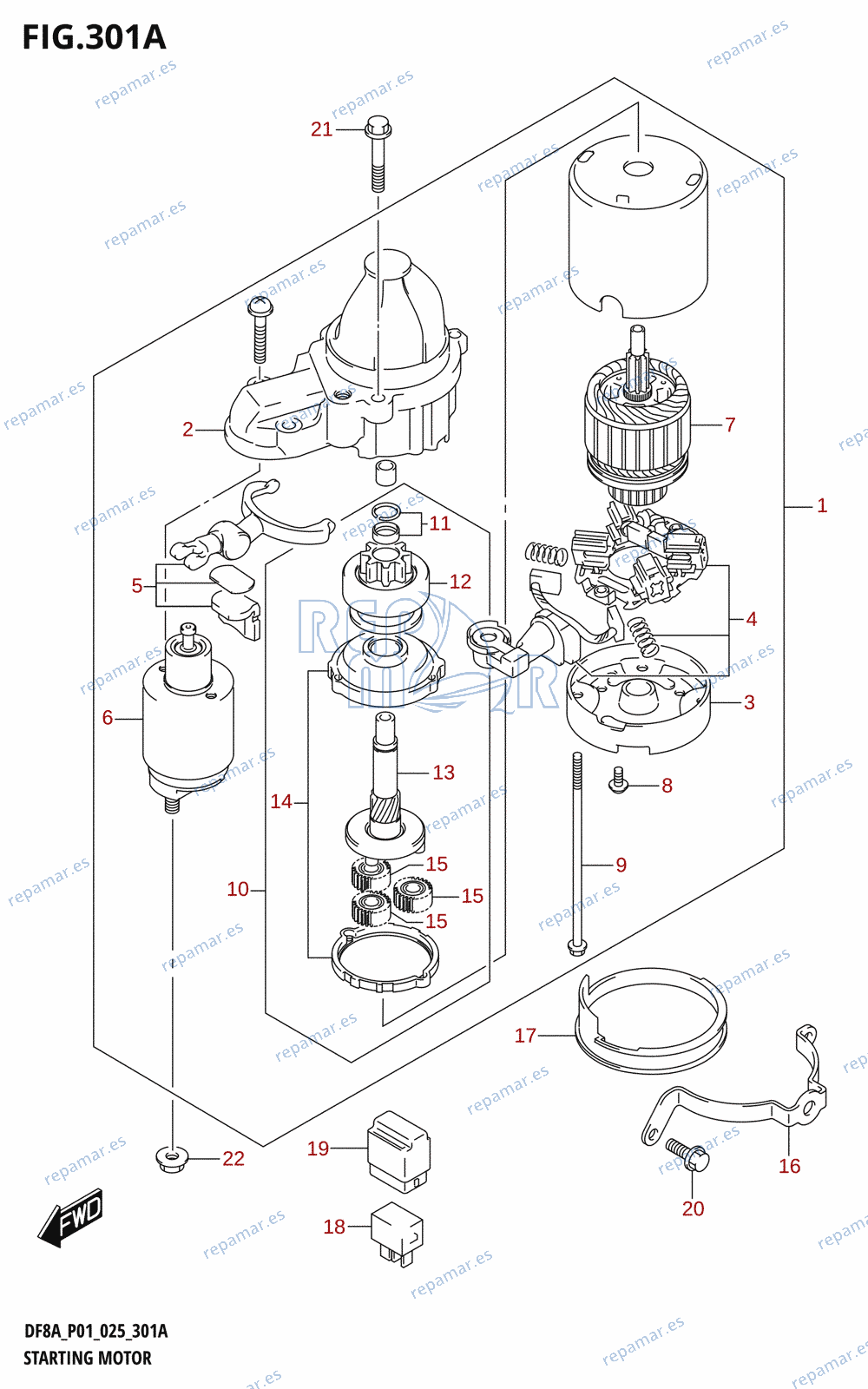 301A - STARTING MOTOR (E-STARTER)