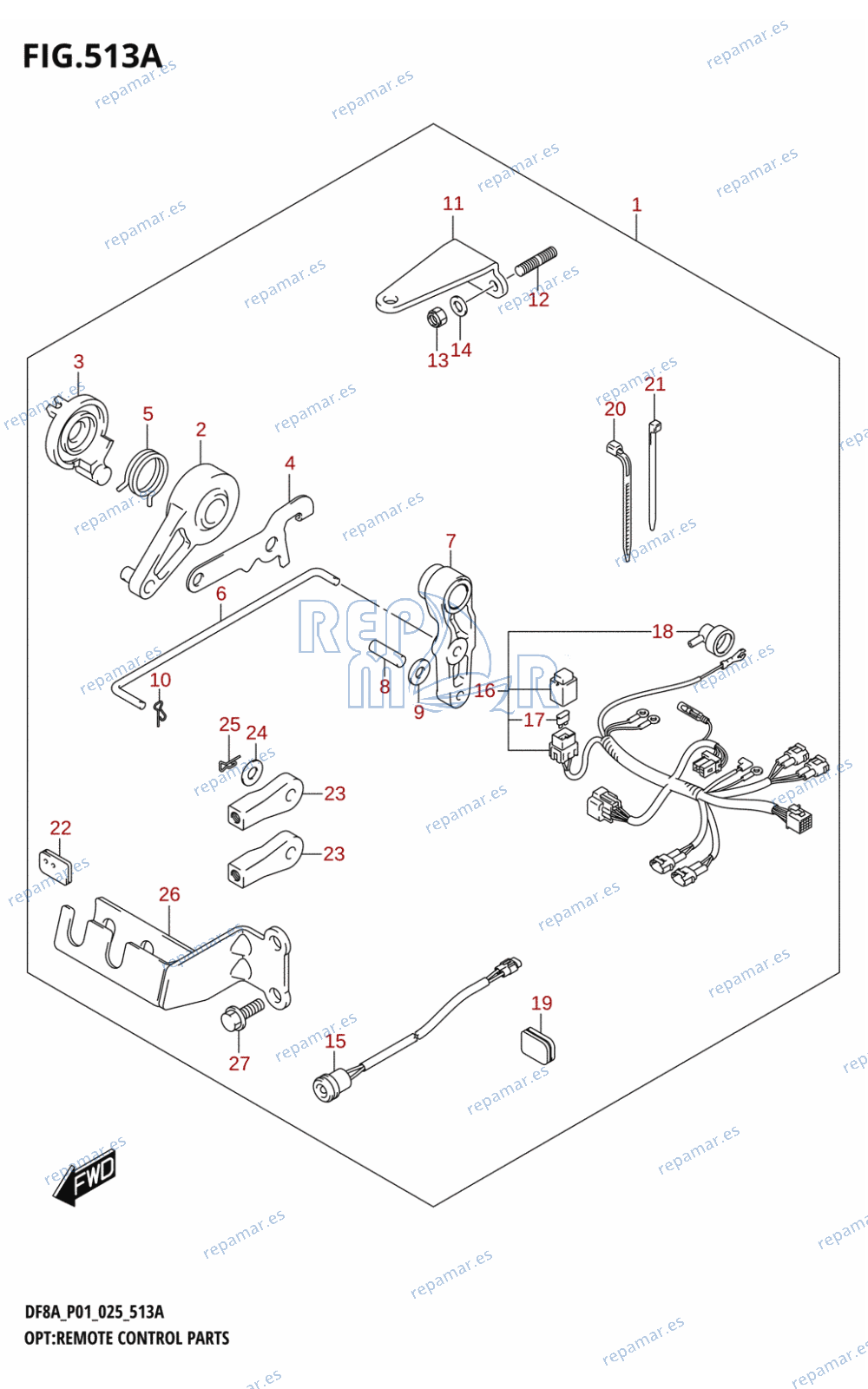 513A - OPT:REMOTE CONTROL PARTS (DF8A,DF9.9A)