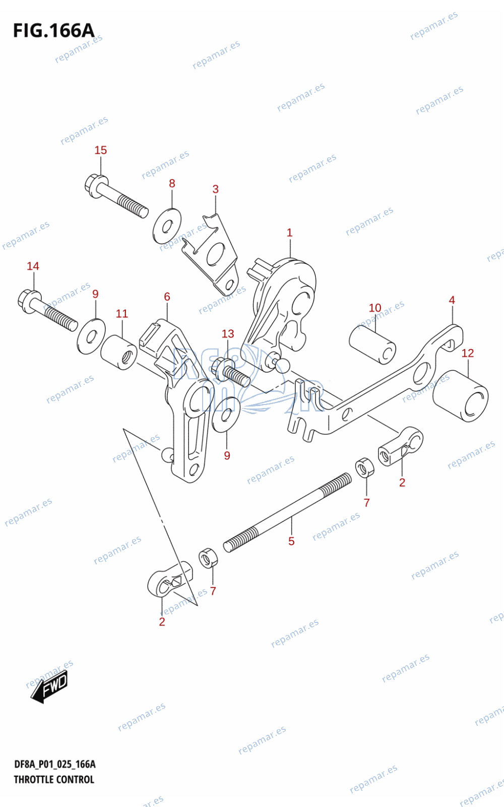 166A - THROTTLE CONTROL (DF8A,DF9.9A)