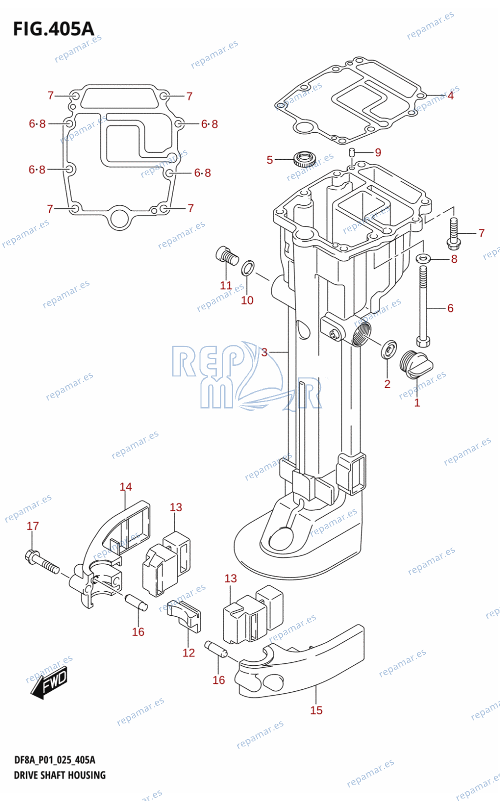 405A - DRIVE SHAFT HOUSING