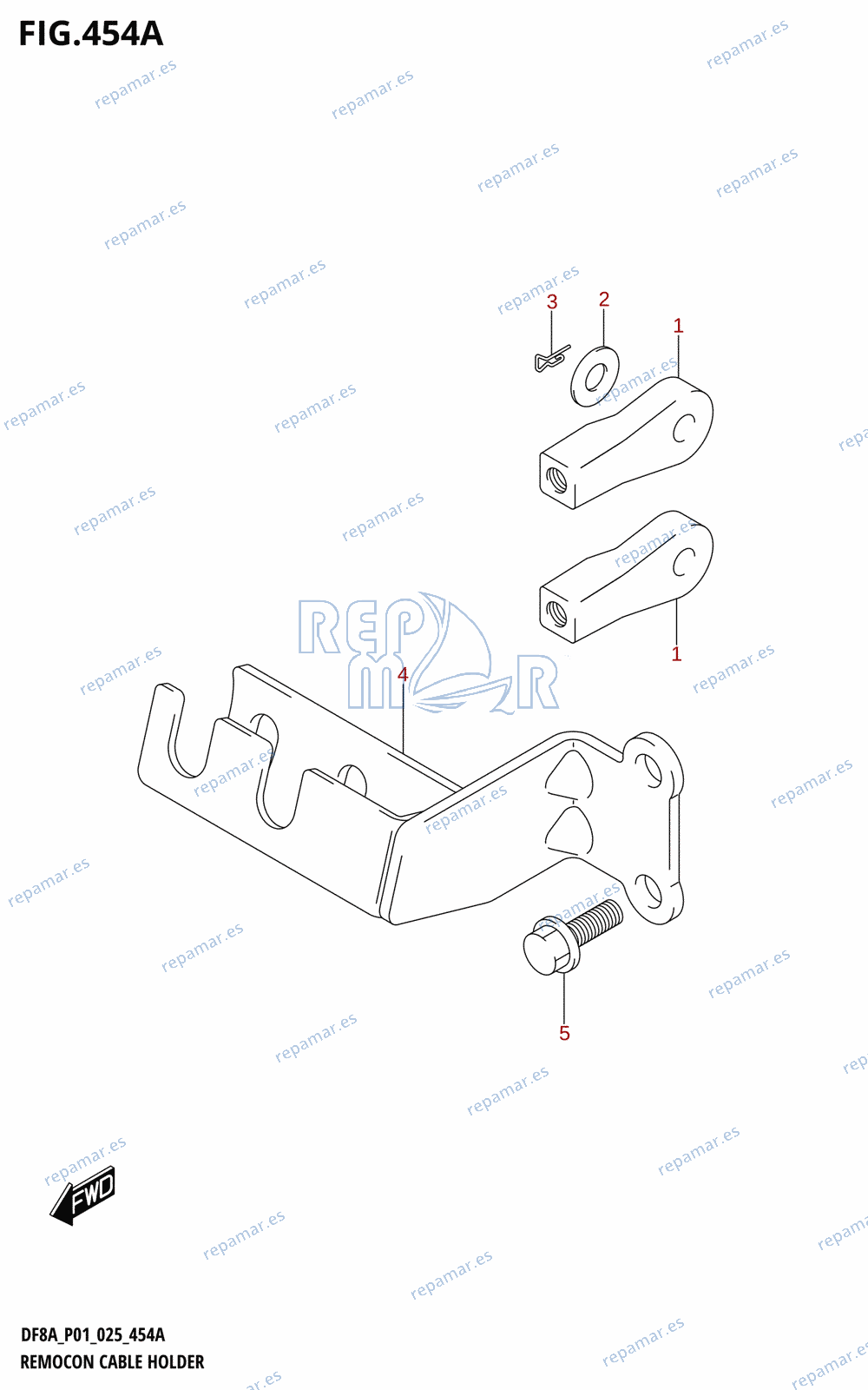 454A - REMOCON CABLE HOLDER (DF8AR)