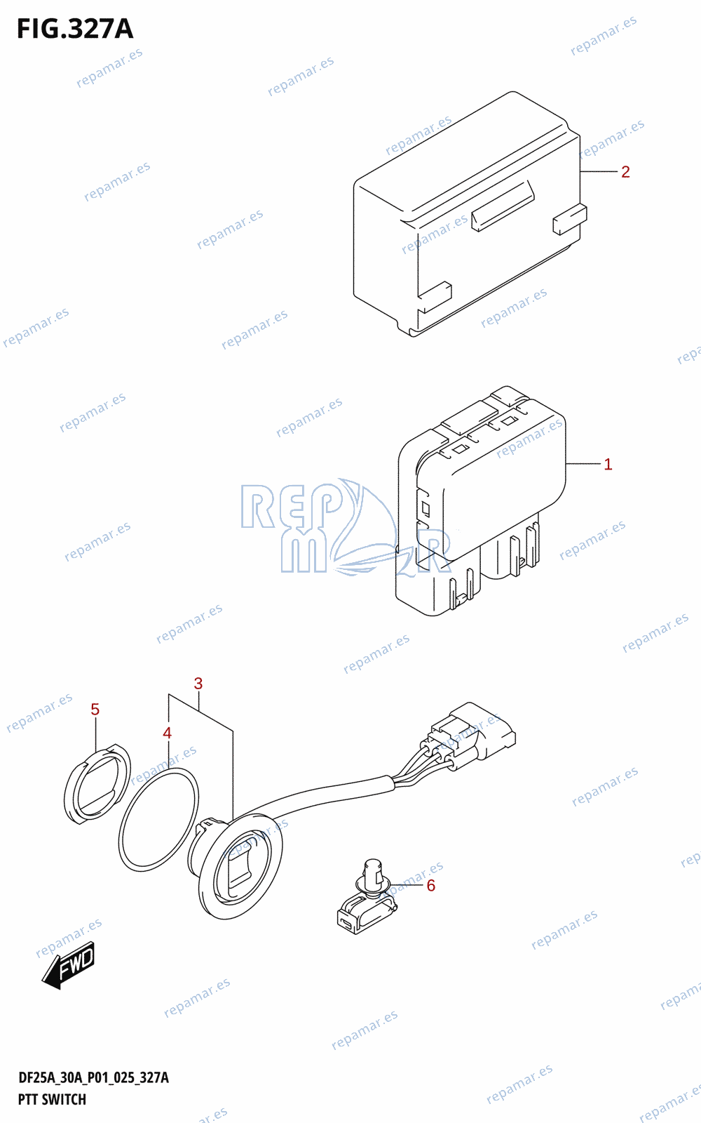 327A - PTT SWITCH (DF25AT,DF30AT)