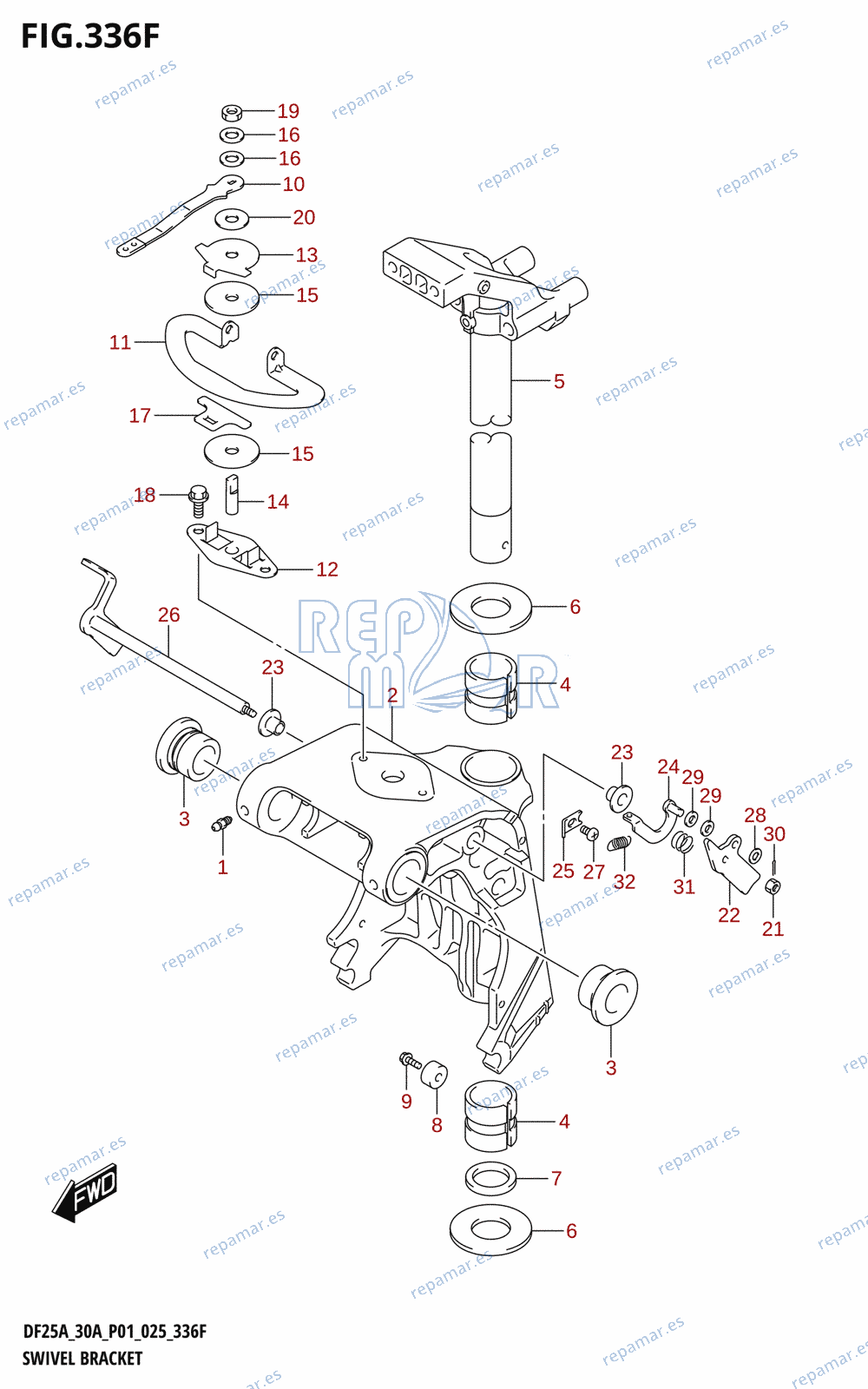 336F - SWIVEL BRACKET (DF30AQ)