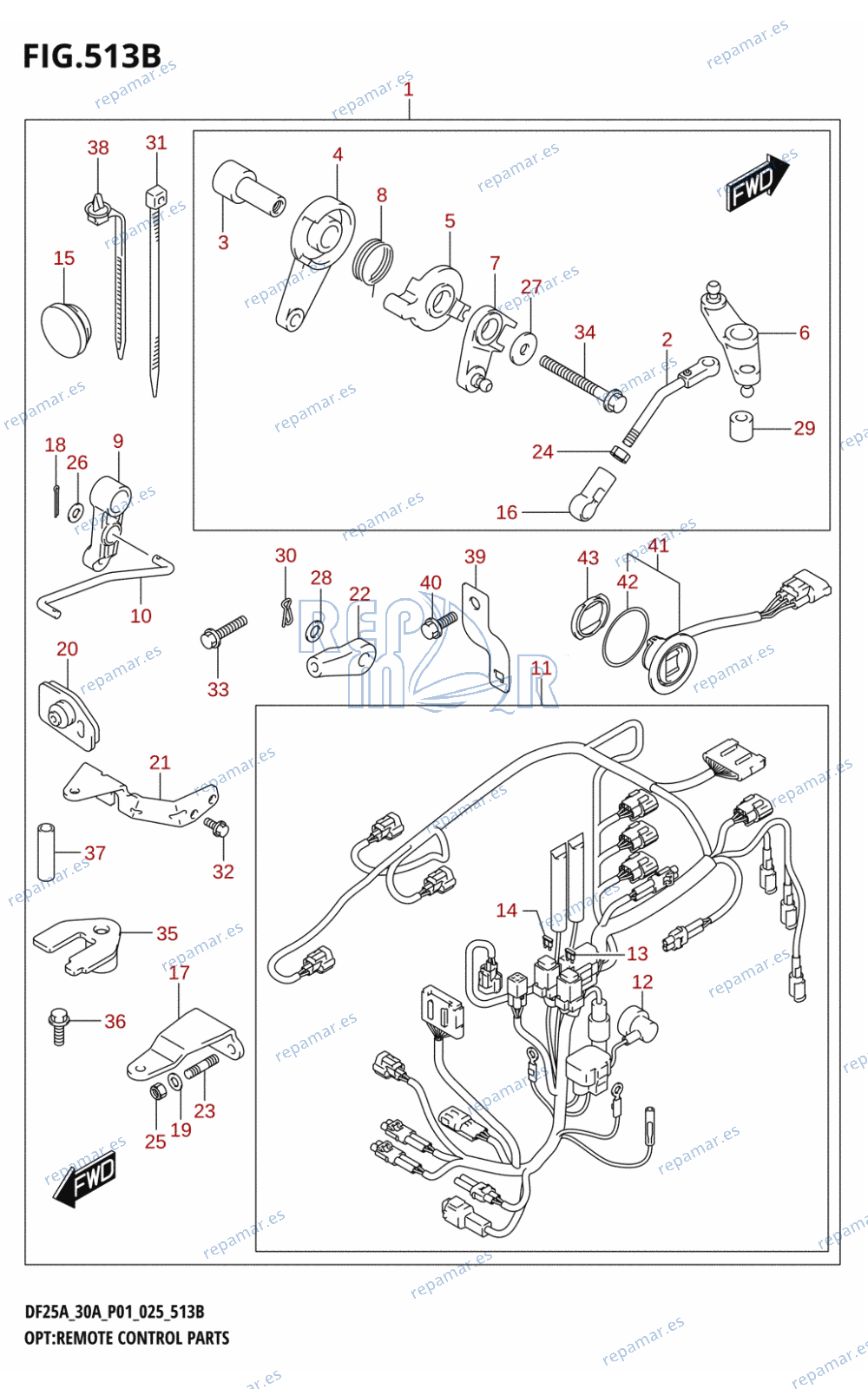 513B - OPT:REMOTE CONTROL PARTS (DF30ATH)