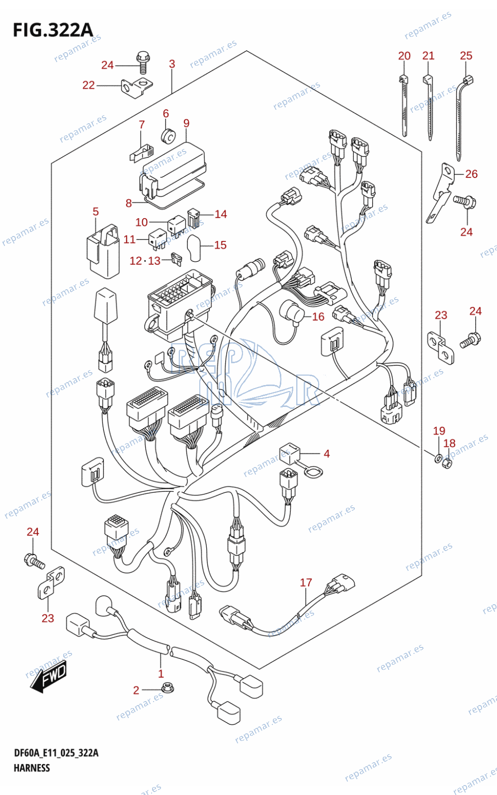 322A - HARNESS (DF50AVT)