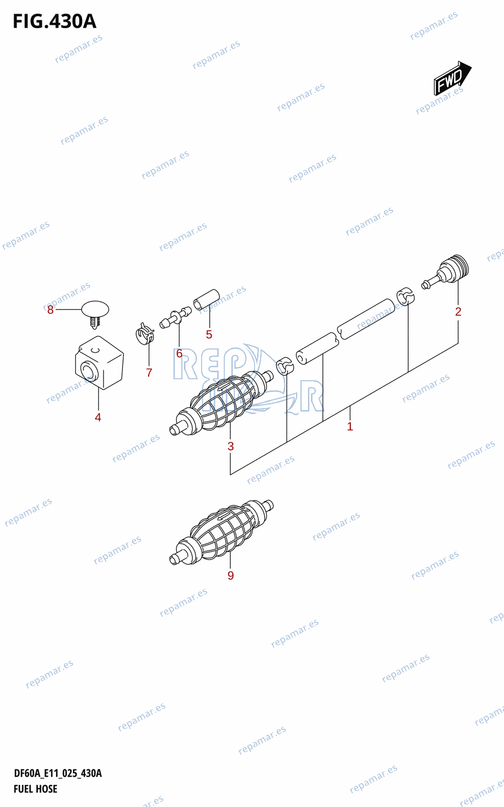 430A - FUEL HOSE (E03,E11)