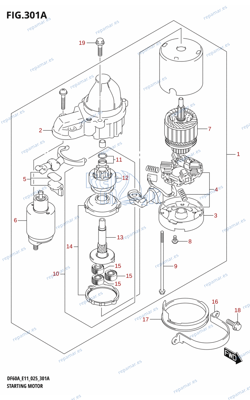 301A - STARTING MOTOR