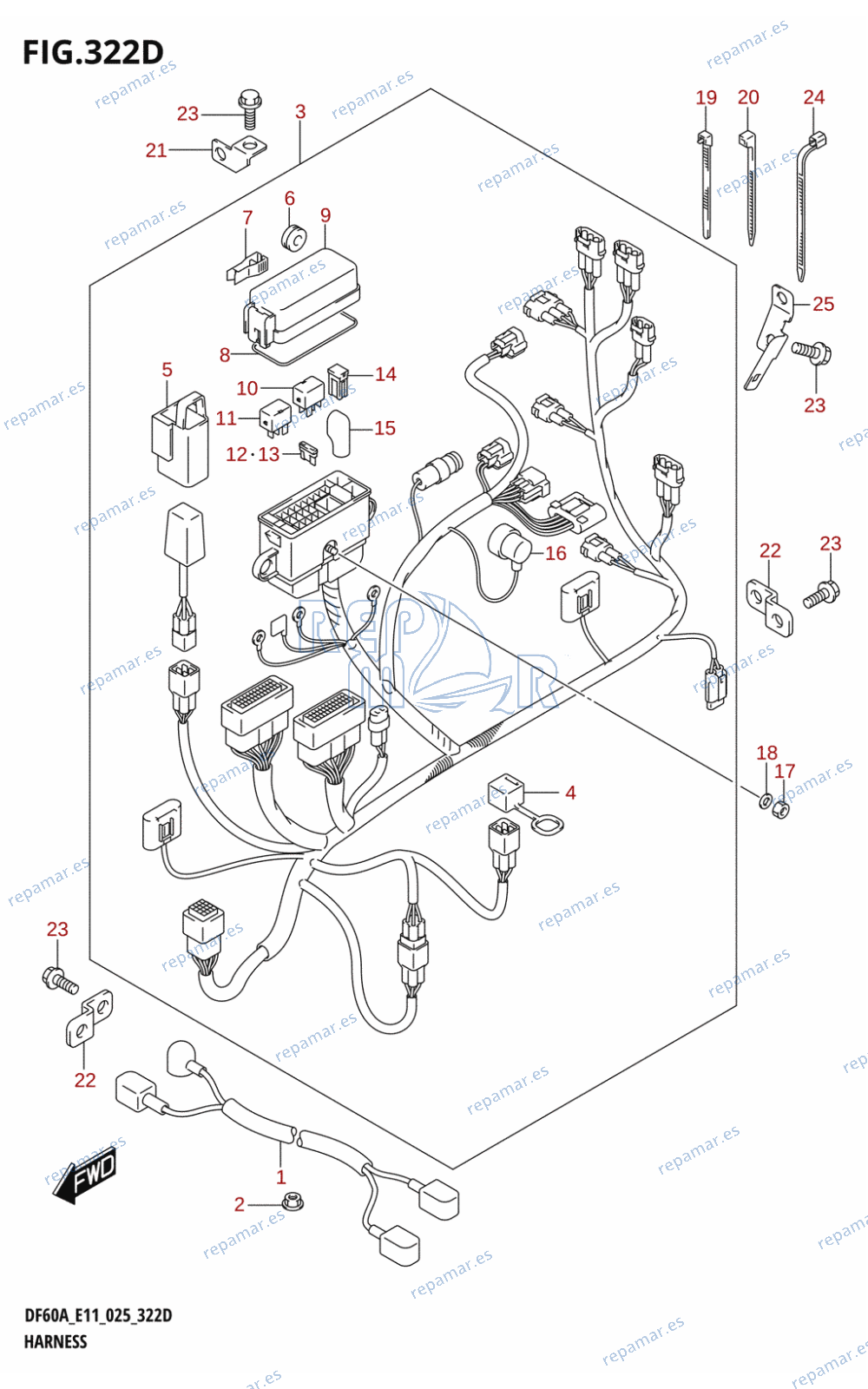 322D - HARNESS (DF60AQH)