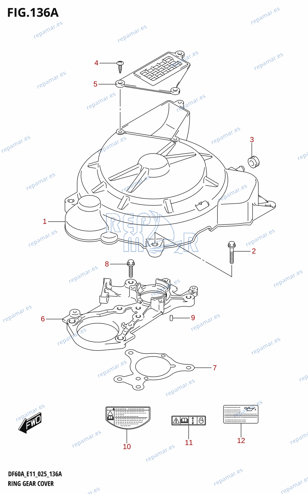 136A - RING GEAR COVER