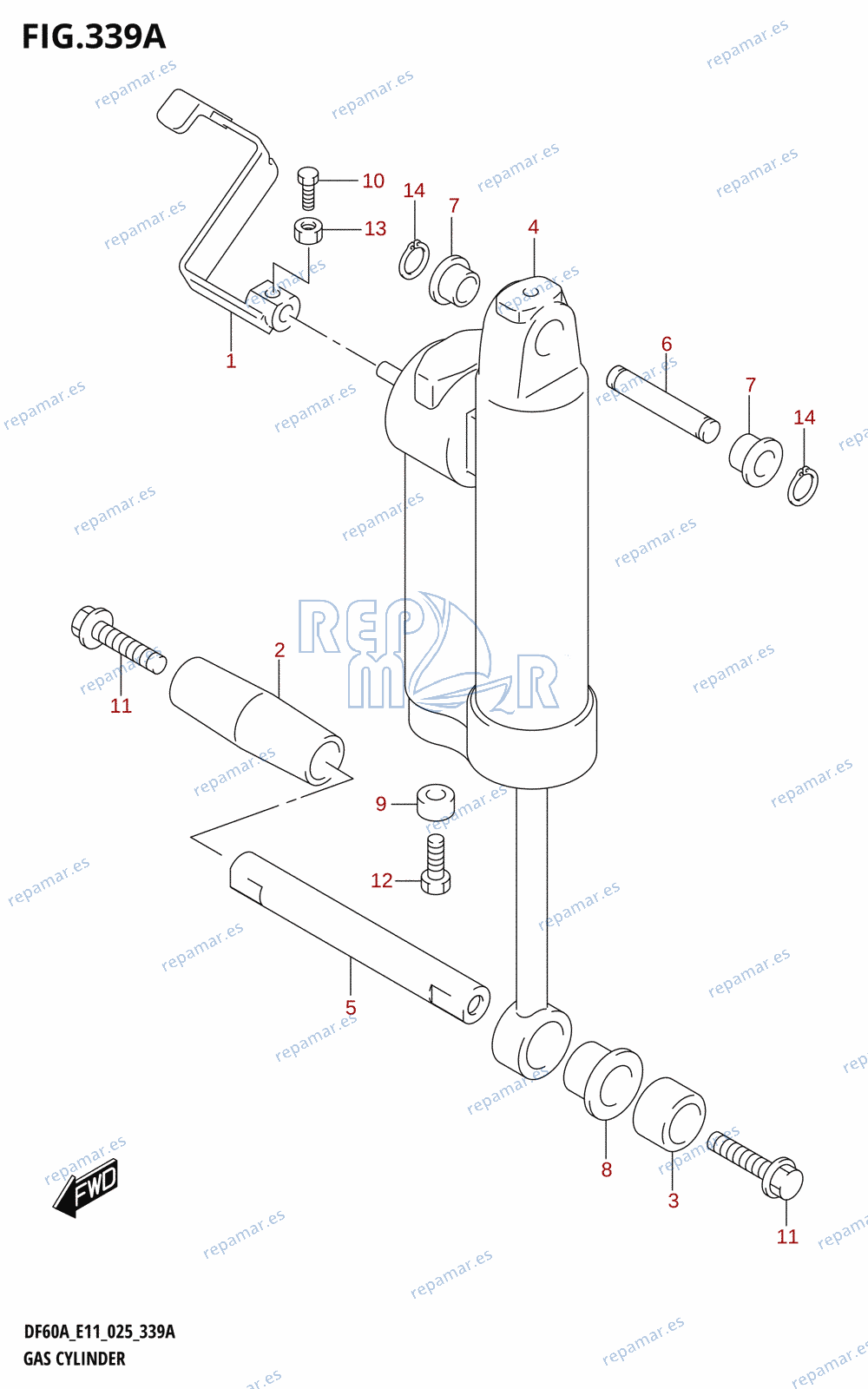 339A - GAS CYLINDER (DF40AQH,DF60AQH)