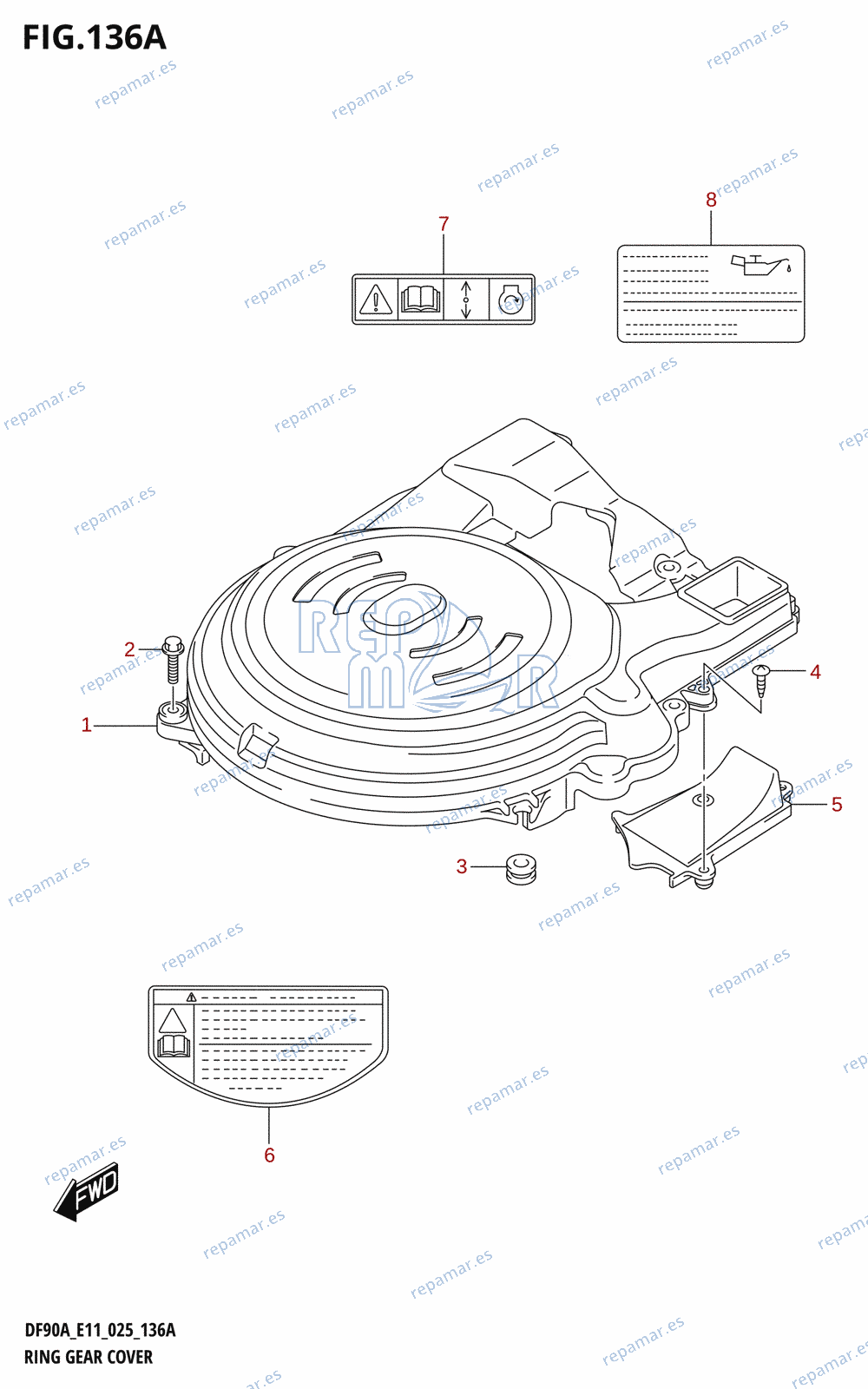 136A - RING GEAR COVER