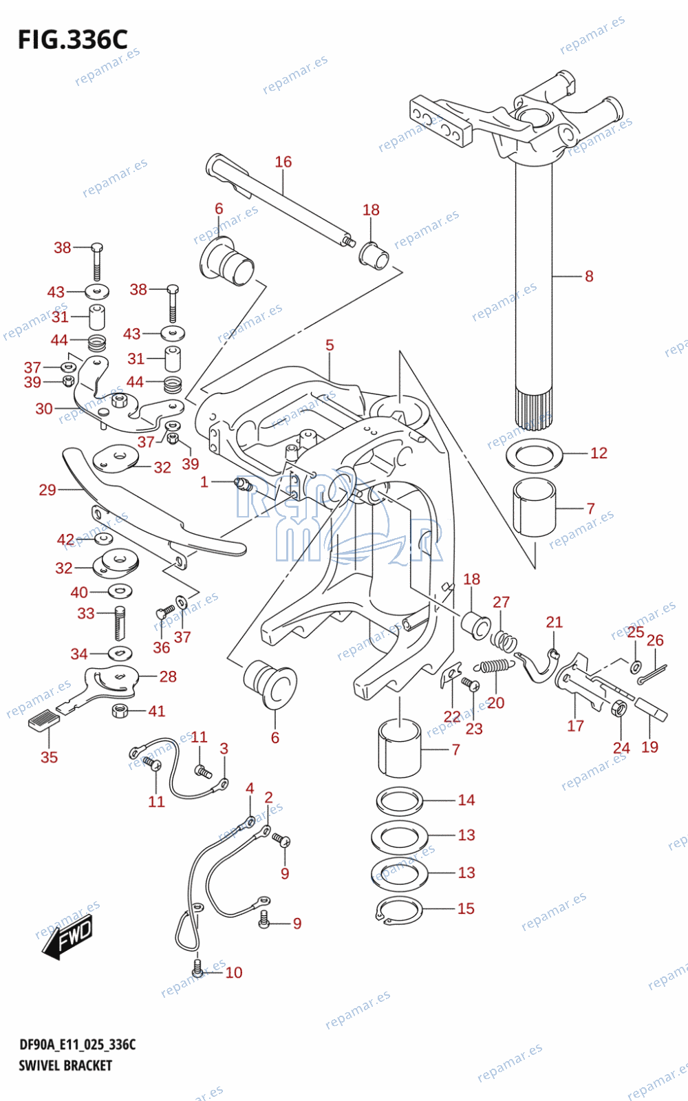 336C - SWIVEL BRACKET (DF90AWQH)