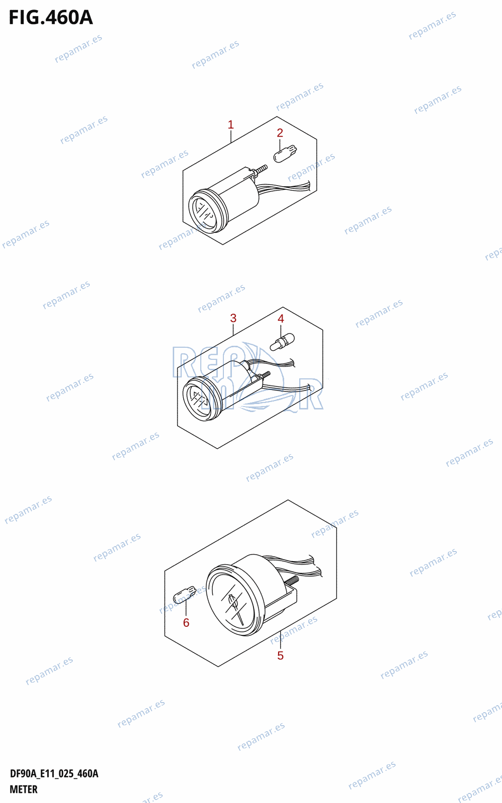 460A - METER (DF70A,DF80A,DF90A,DF100B)