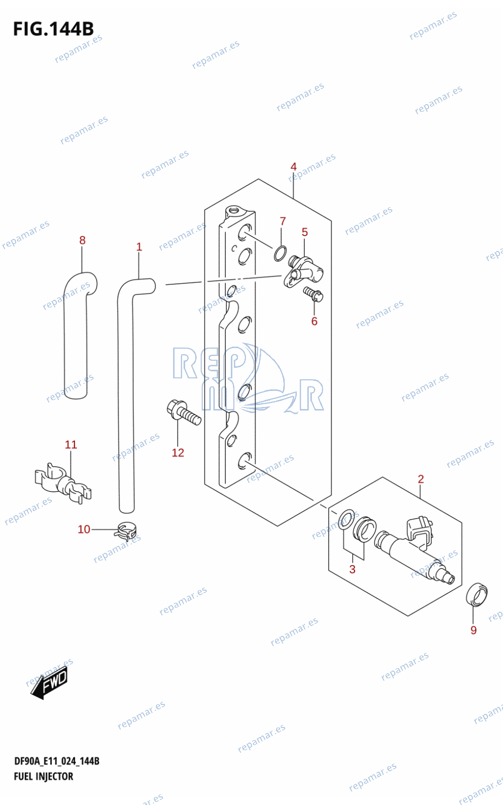 144B - FUEL INJECTOR (E40)