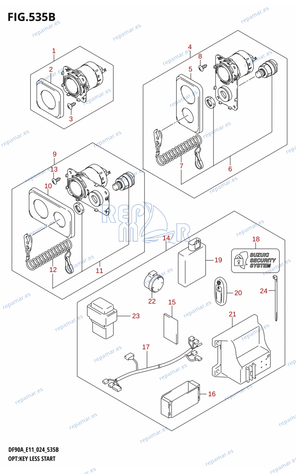 535B - OPT:KEY LESS START ((DF70A,DF80A,DF90A,DF100B,DF75A):(E01,E11,E03))