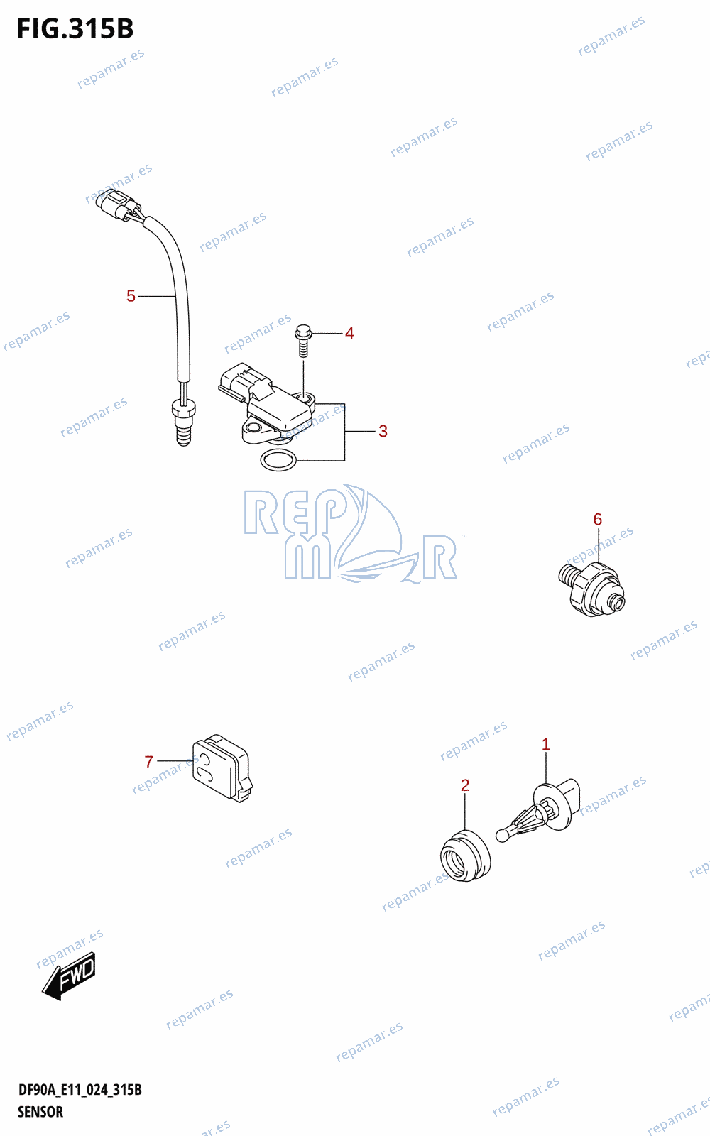 315B - SENSOR (DF90AWQH)