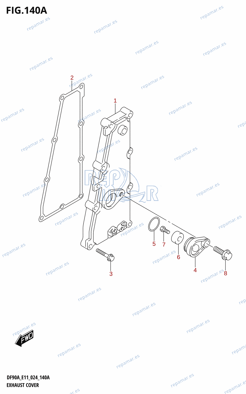 140A - EXHAUST COVER