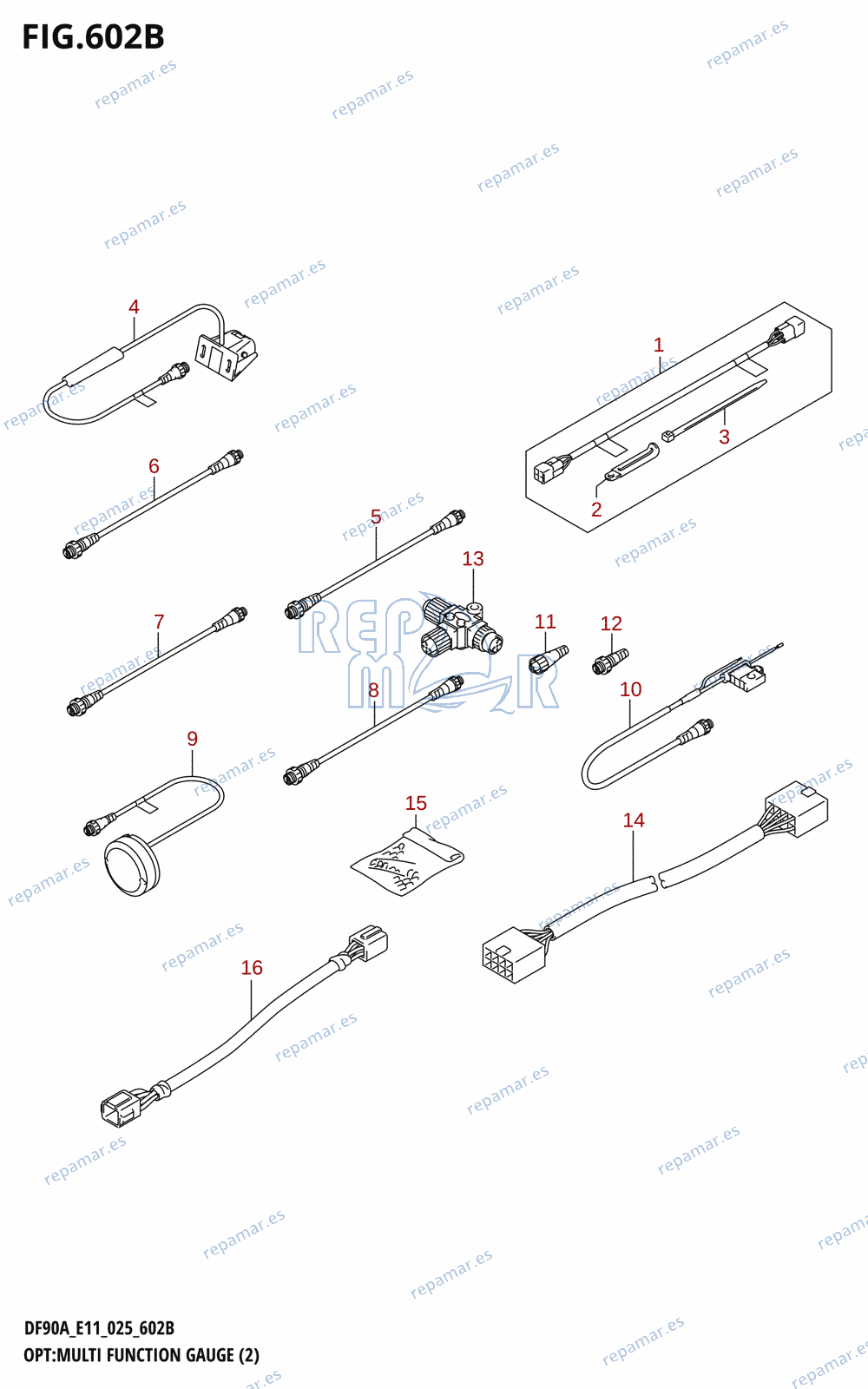 602B - OPT:MULTI FUNCTION GAUGE (2) (DF90AWQH)