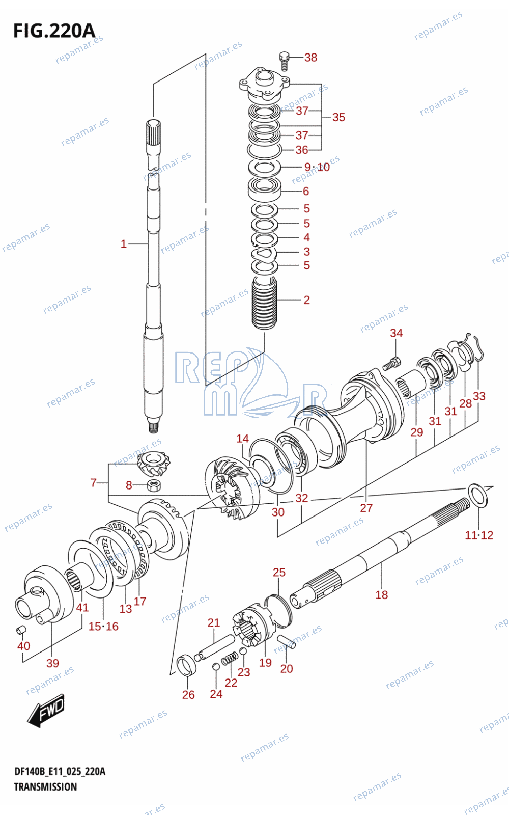 220A - TRANSMISSION (DF140BT,DF115BT,DF115BSS,DF100C)