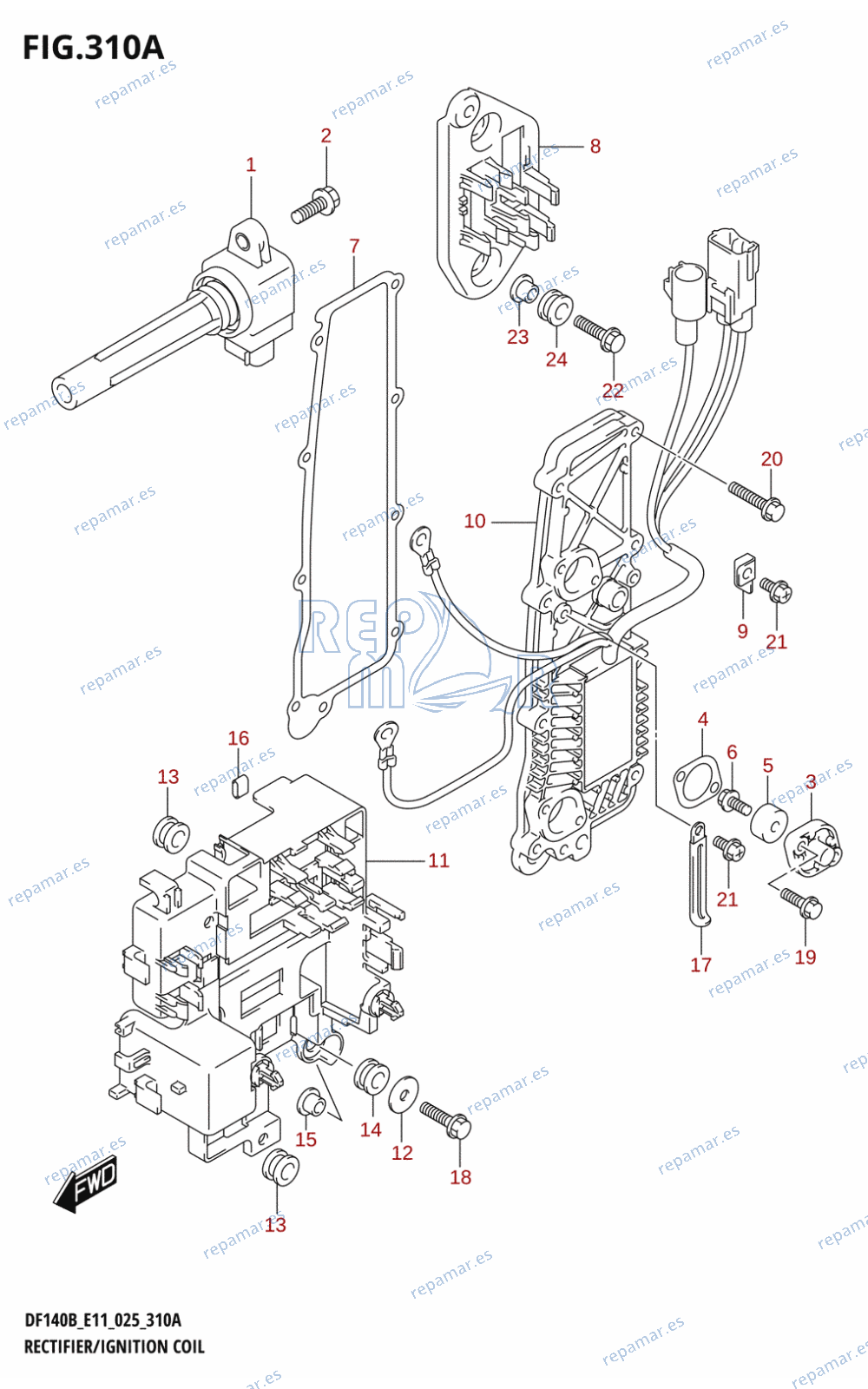 310A - RECTIFIER /​ IGNITION COIL