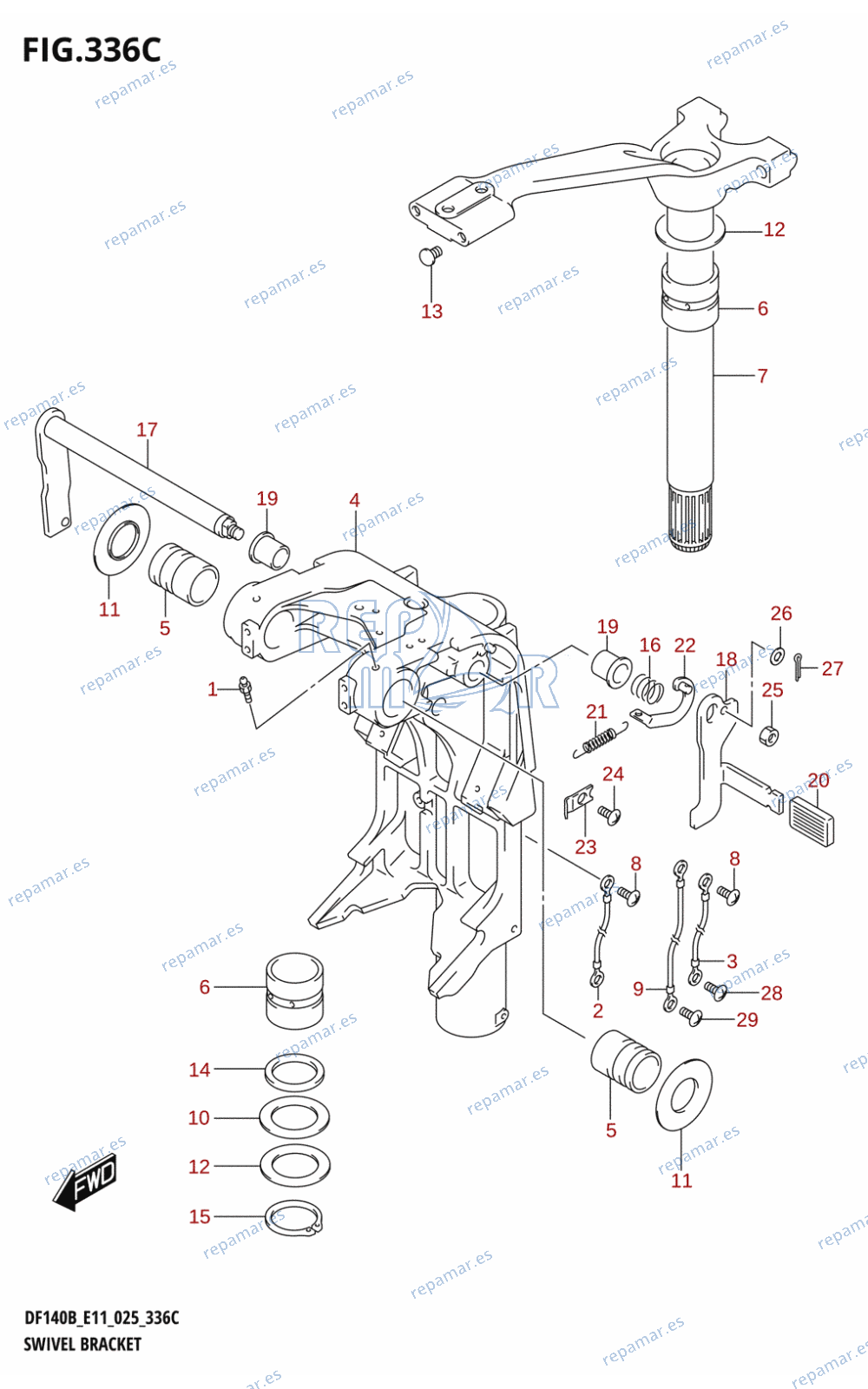 336C - SWIVEL BRACKET (DF115BSS)