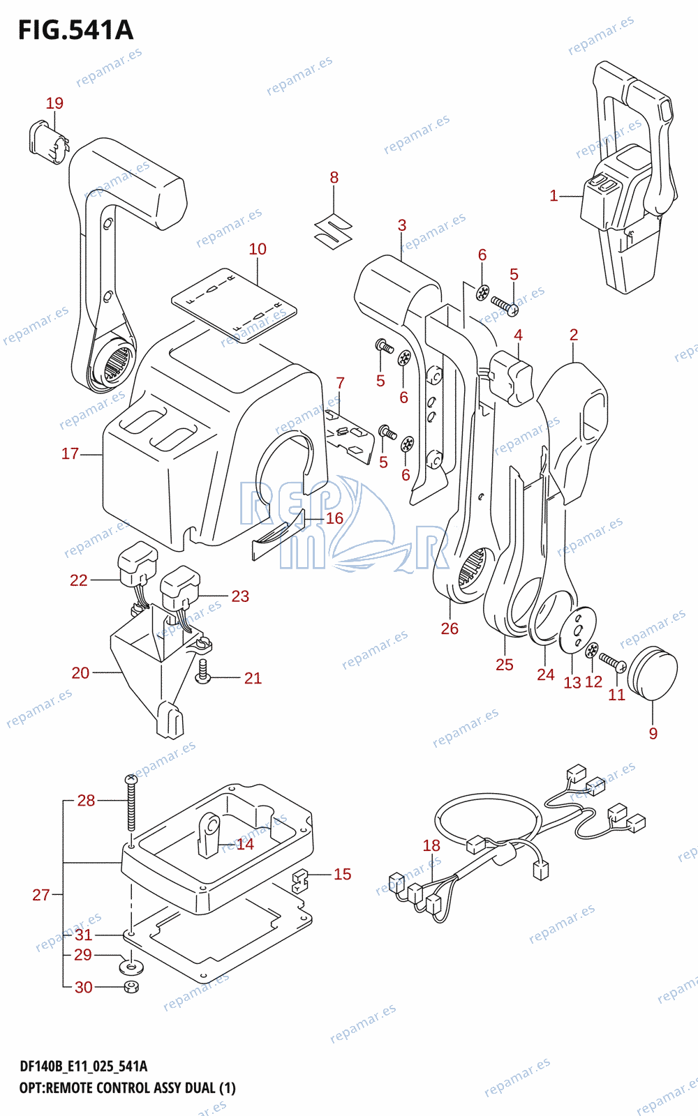 541A - OPT:REMOTE CONTROL ASSY DUAL (1)