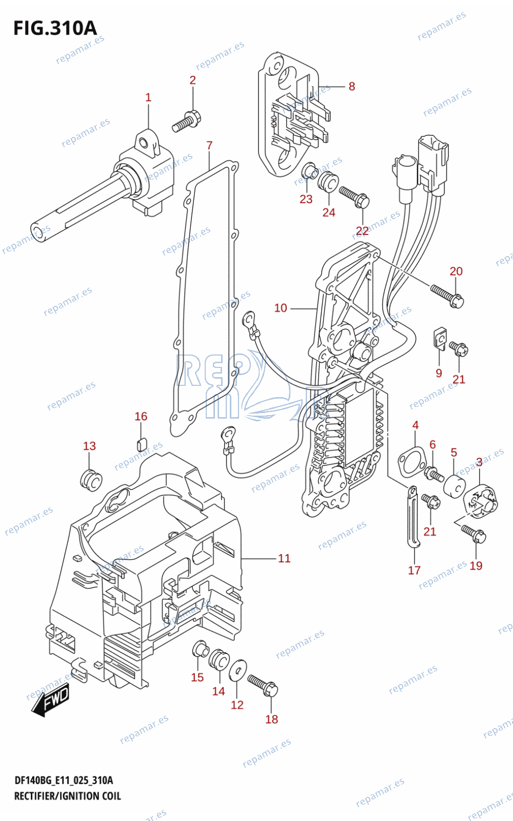 310A - RECTIFIER /​ IGNITION COIL