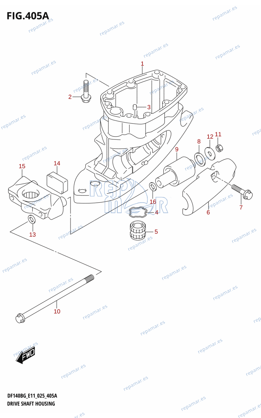 405A - DRIVE SHAFT HOUSING