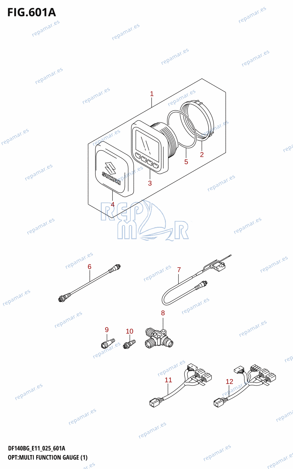 601A - OPT:MULTI FUNCTION GAUGE (1) (E11)