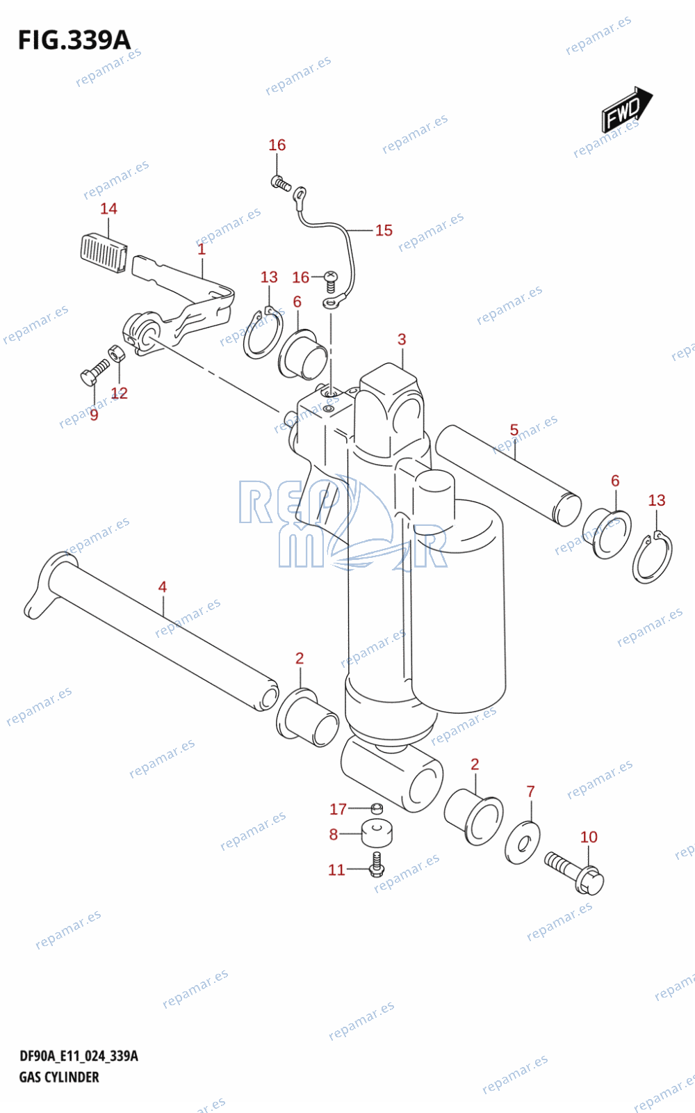 339A - GAS CYLINDER (DF90AWQH)