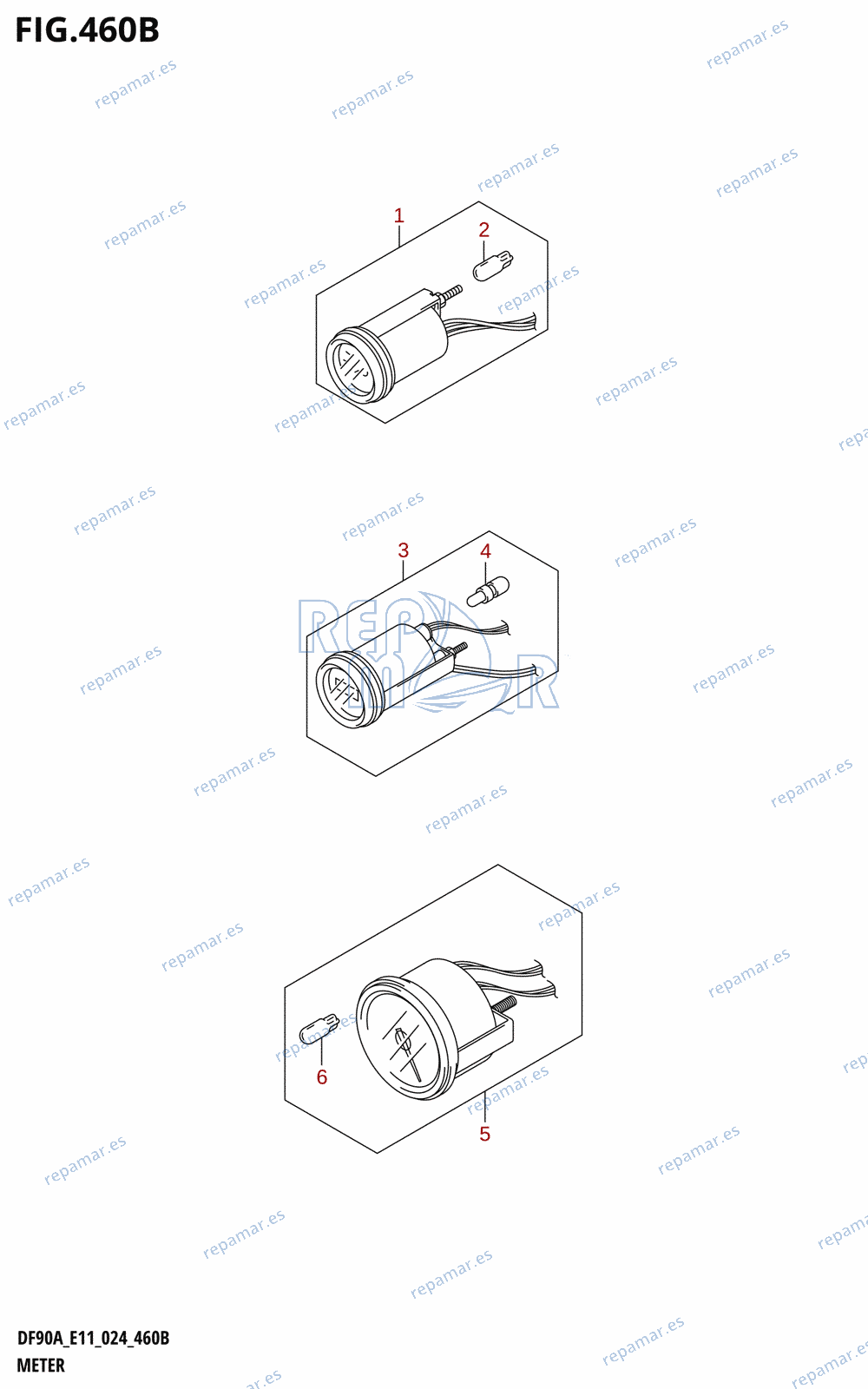 460B - METER (DF70A,DF80A,DF90A,DF100B)