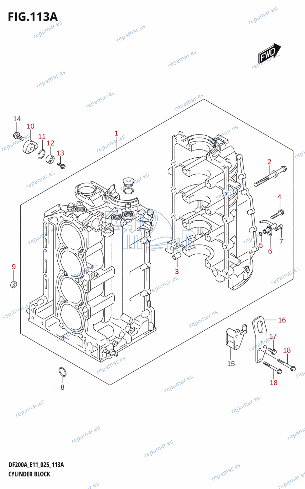 113A - CYLINDER BLOCK