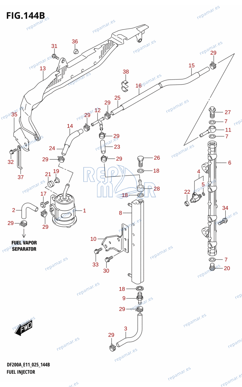 144B - FUEL INJECTOR (E40)