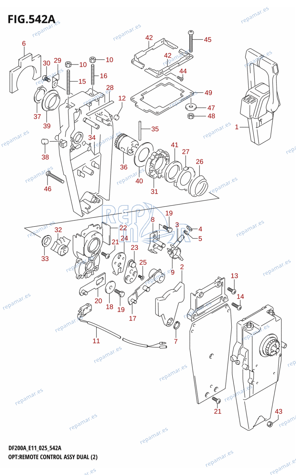 542A - OPT:REMOTE CONTROL ASSY DUAL (2)