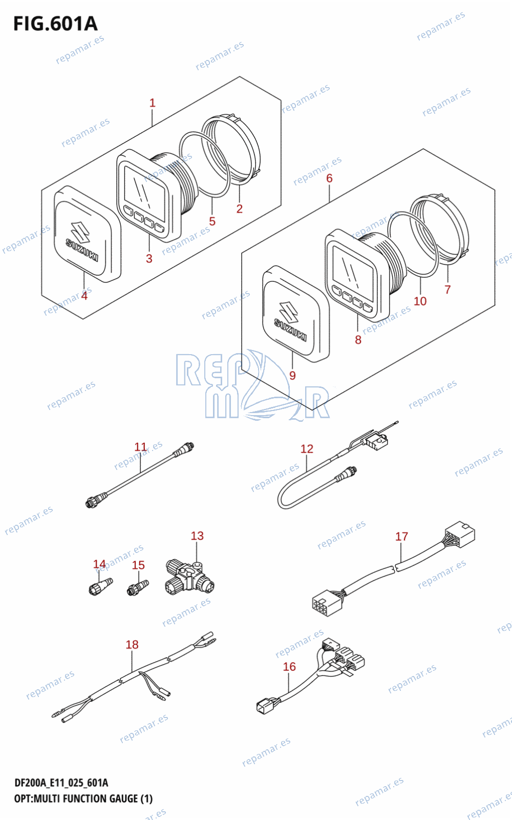 601A - OPT:MULTI FUNCTION GAUGE (1) (E40)