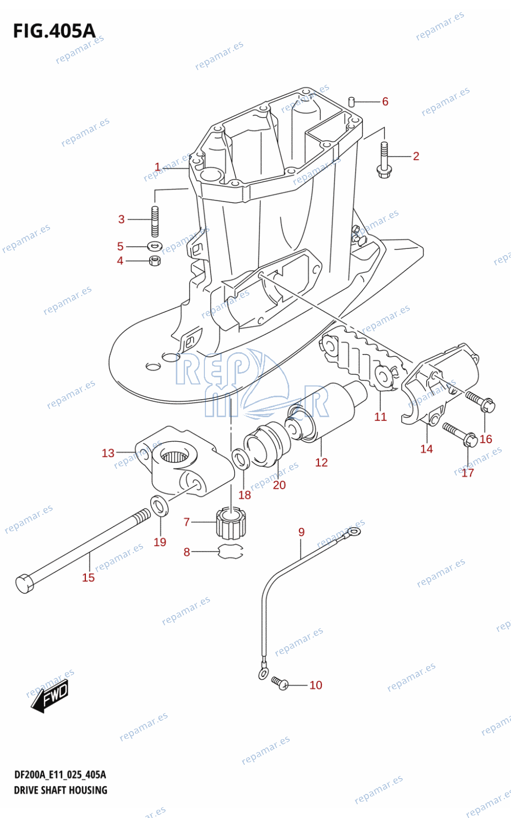 405A - DRIVE SHAFT HOUSING