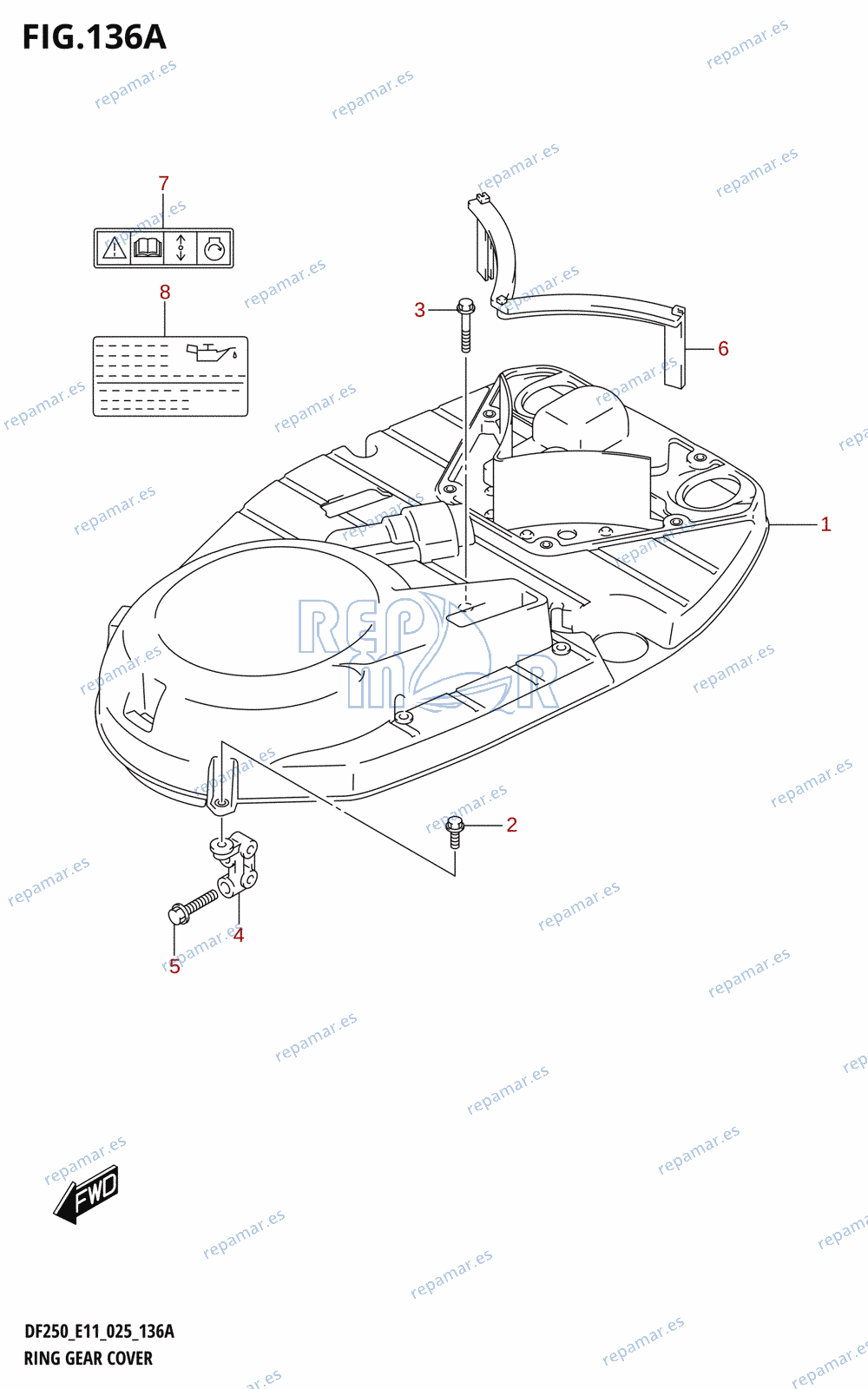 136A - RING GEAR COVER