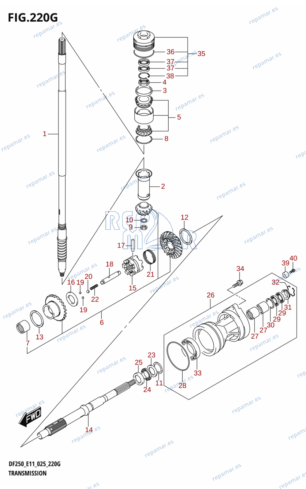 220G - TRANSMISSION (DF250ST)