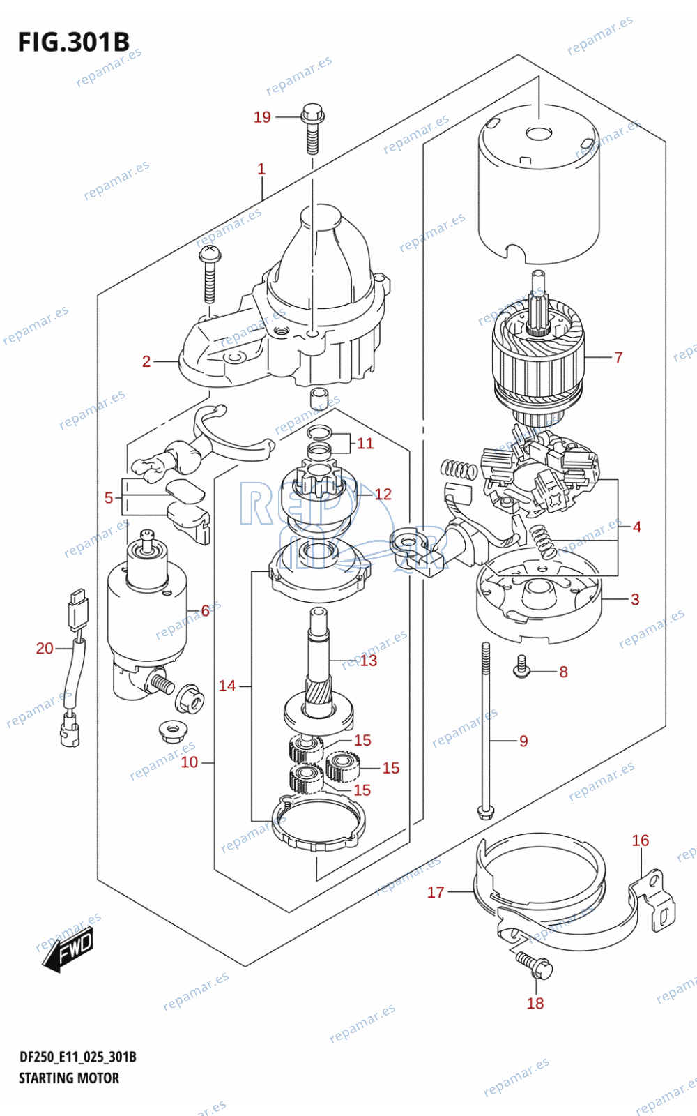 301B - STARTING MOTOR (025)